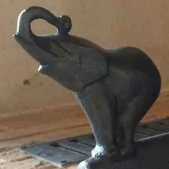 Chenets elephant CH1670 porte-bonheur