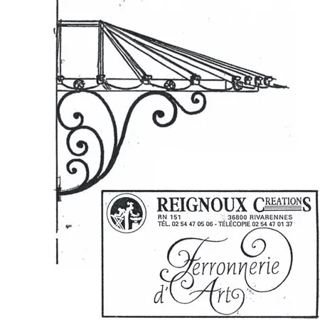 Marquise fer forgé Classique, façade arrondie MA81