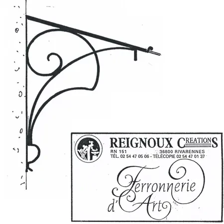 Marquise fer forgé Art Nouveau MA83